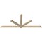 Ekena Millwork Kennewick Rough Sawn Timber Gable Bracket, Douglas Fir, 96"W x 40"H x 2"D x 4"F, 10/12 Pitch GBW096X40X0204KEN00RDF - alternate 3